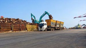 industrial port scrap yard operations