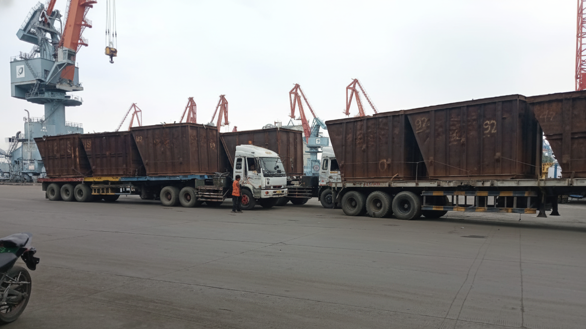 Kegiatan Muatan Scrap PT. JCAS – Hari ke-2 scrap day 2