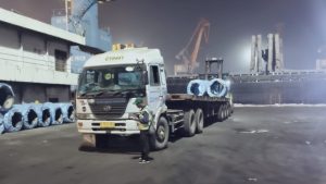 Kegiatan Trucking wire rod master